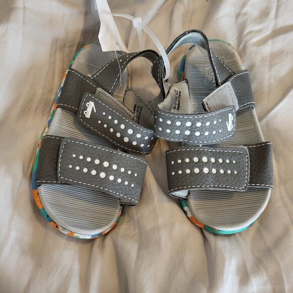 NEW SEE KAI RUN Billie Flexi Run Sandals grey size 9 - Picture 1 of 5